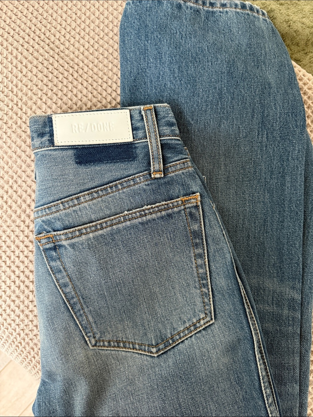 RE/DONE 90s High Rise Loose size 24 Style 148-3WHRL Blue Haze